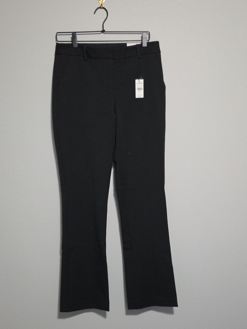 Express Black Stretch Bootcut Trousers